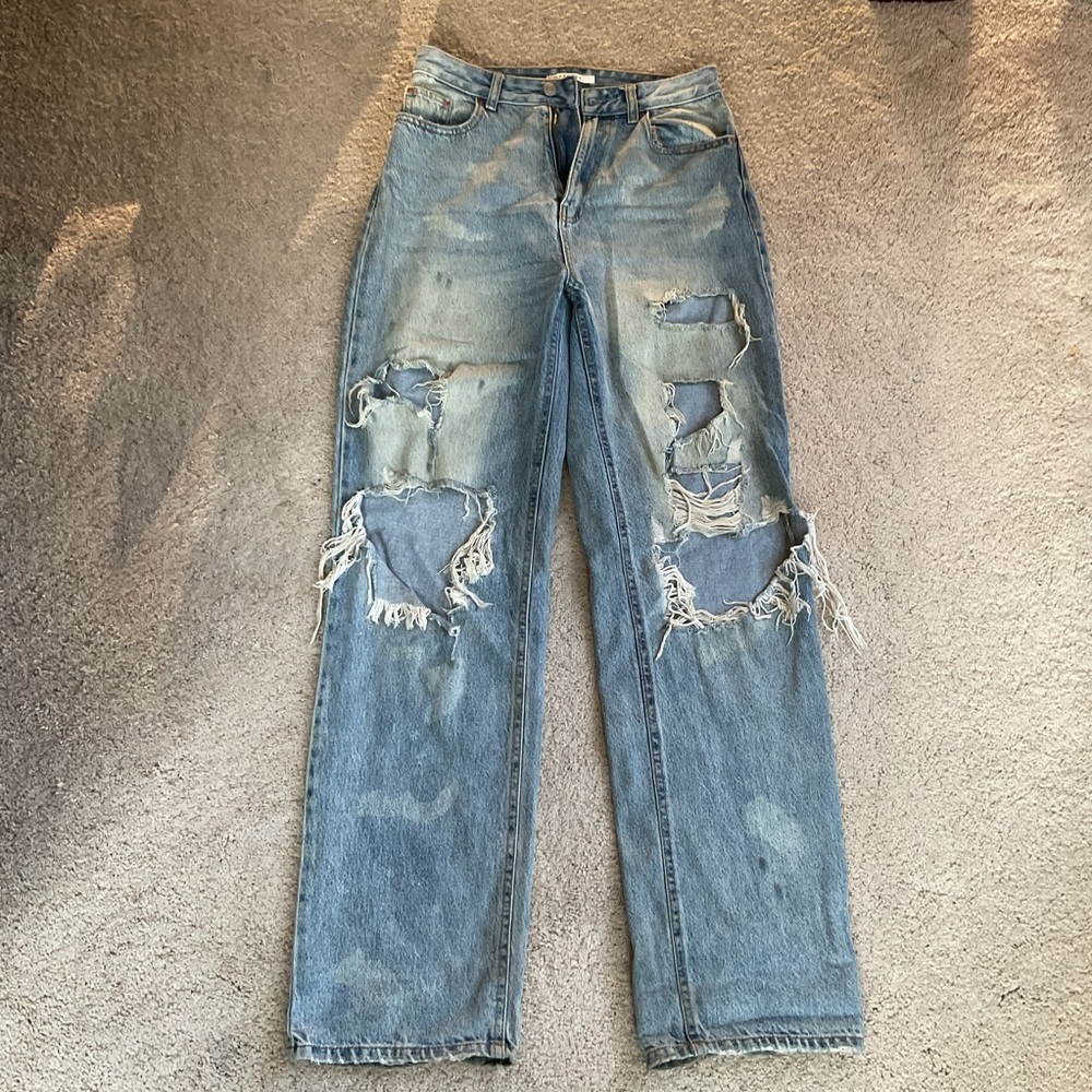 Distressed HW Blue PACSUN Jeans